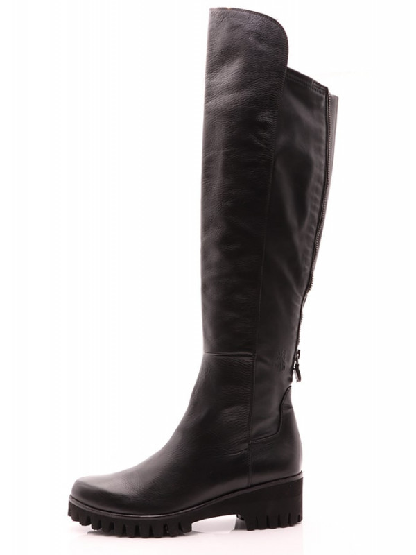 Leather boot Bull Nero +...