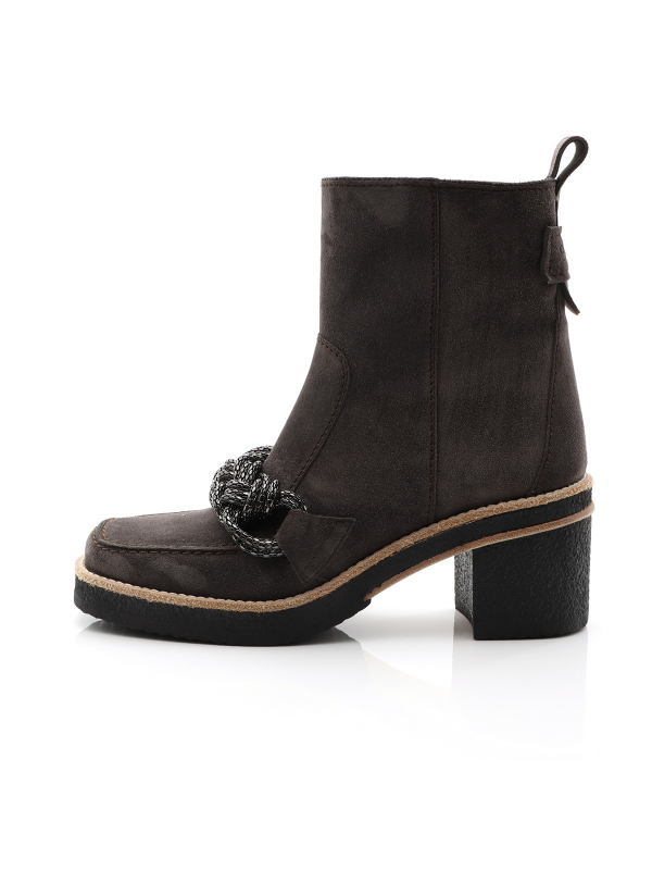 Suede Ankle Boot Silk Lava